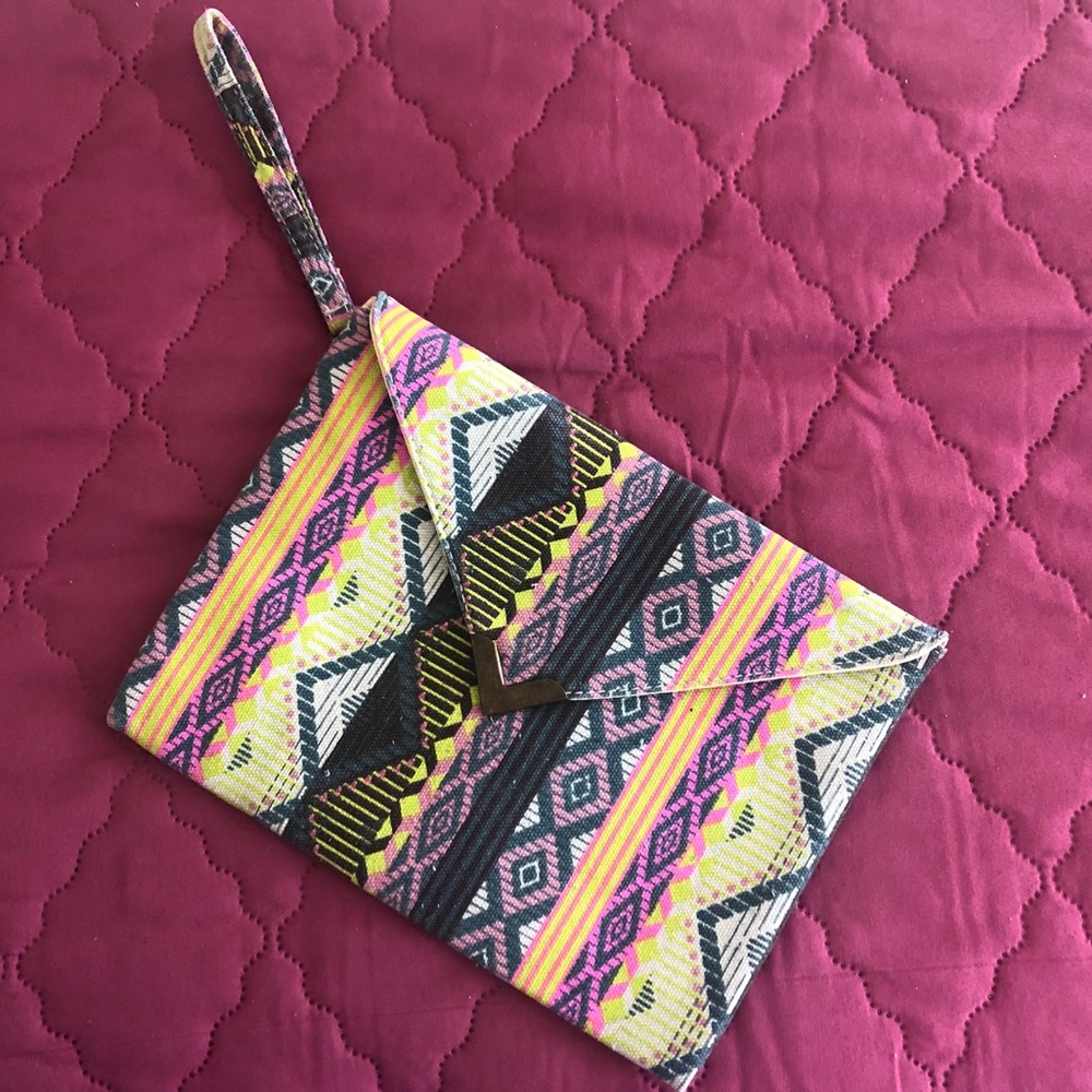 Tribal Print Clutch